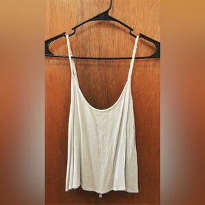 Forever 21 Cream Ribbed Camisole Top